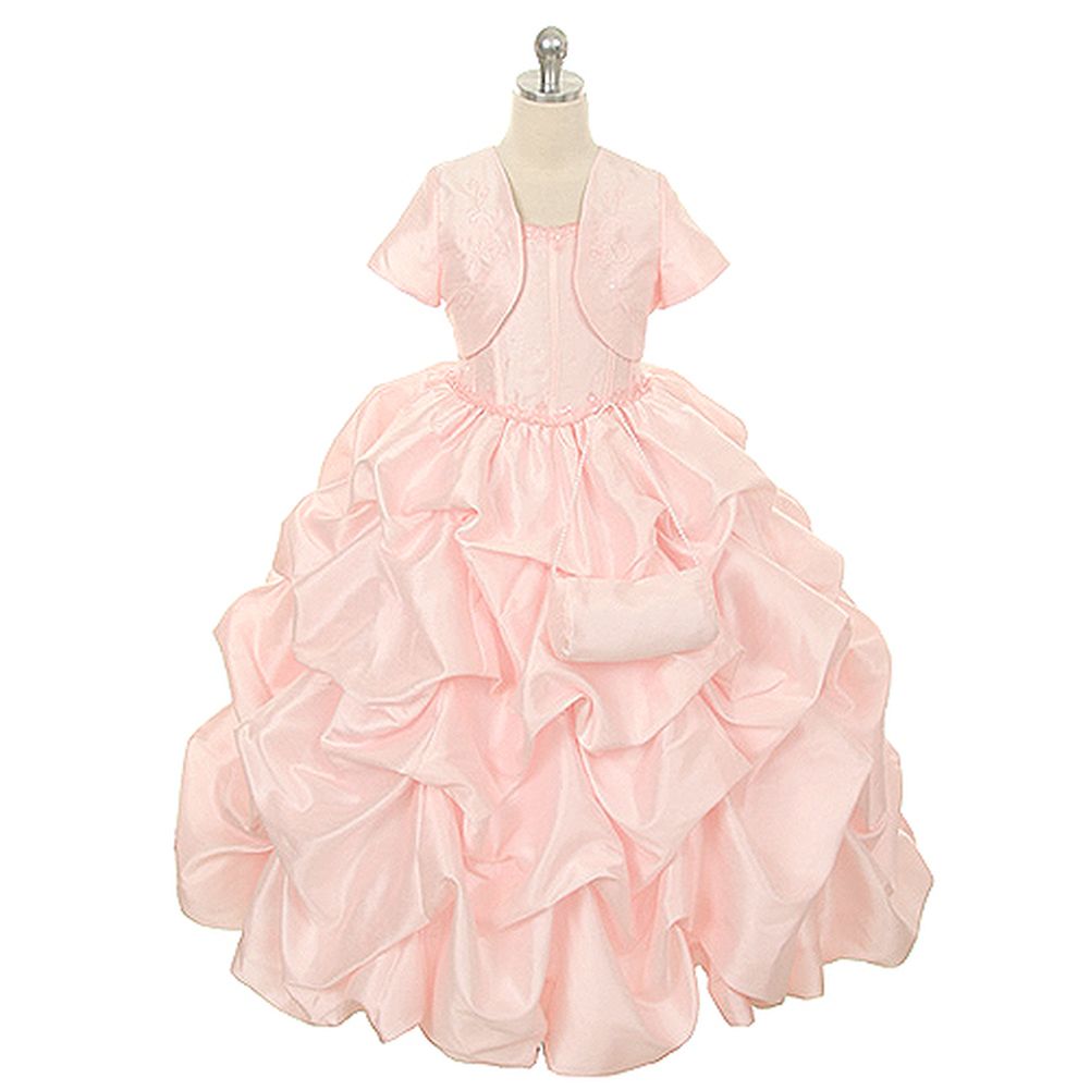 Pink Pick Up Special Occasion Dress Little Girls 2T-6