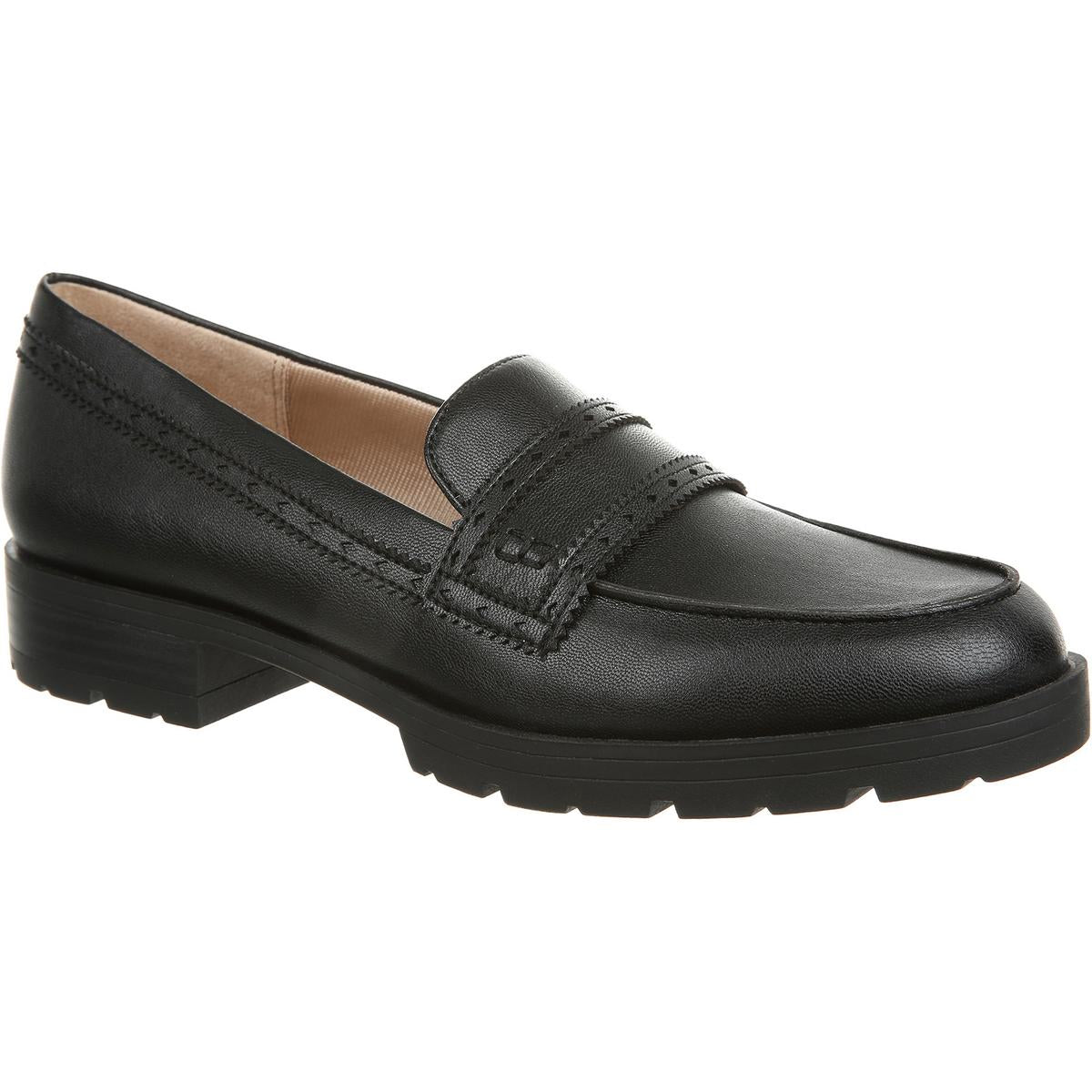 London Faux Leather Slip On Loafers