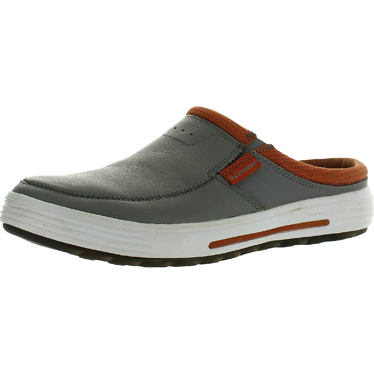 Porter-Vamen Leather Slip On Loafer Slides