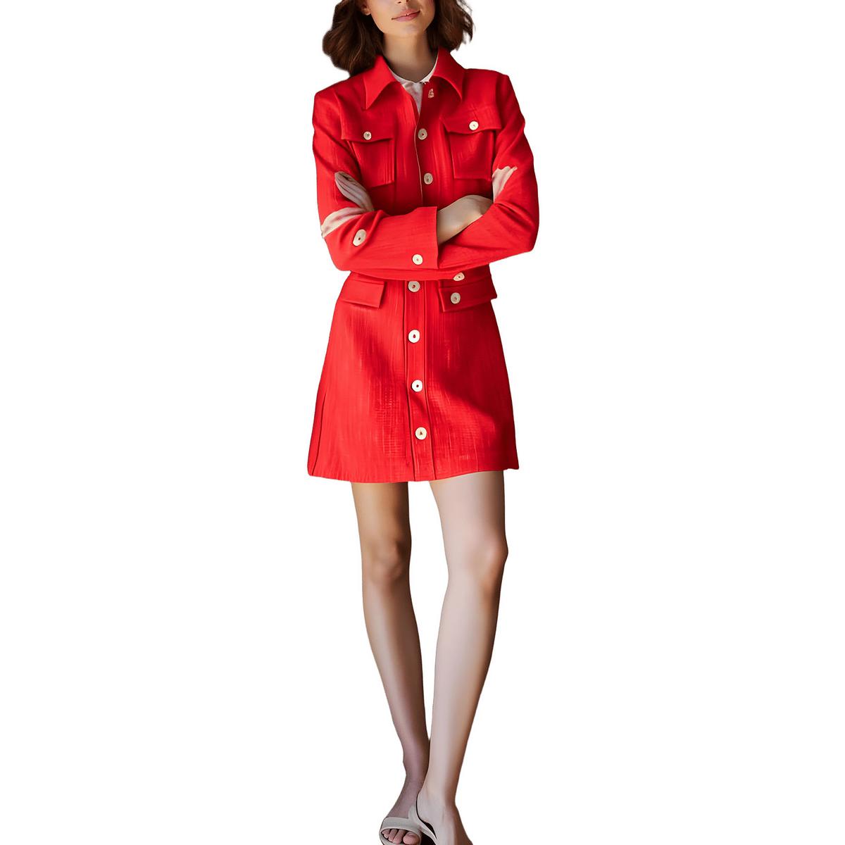 Collar Two-Button Blazer