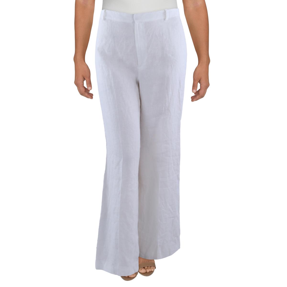 High-Rise Linen Wide Leg Pants