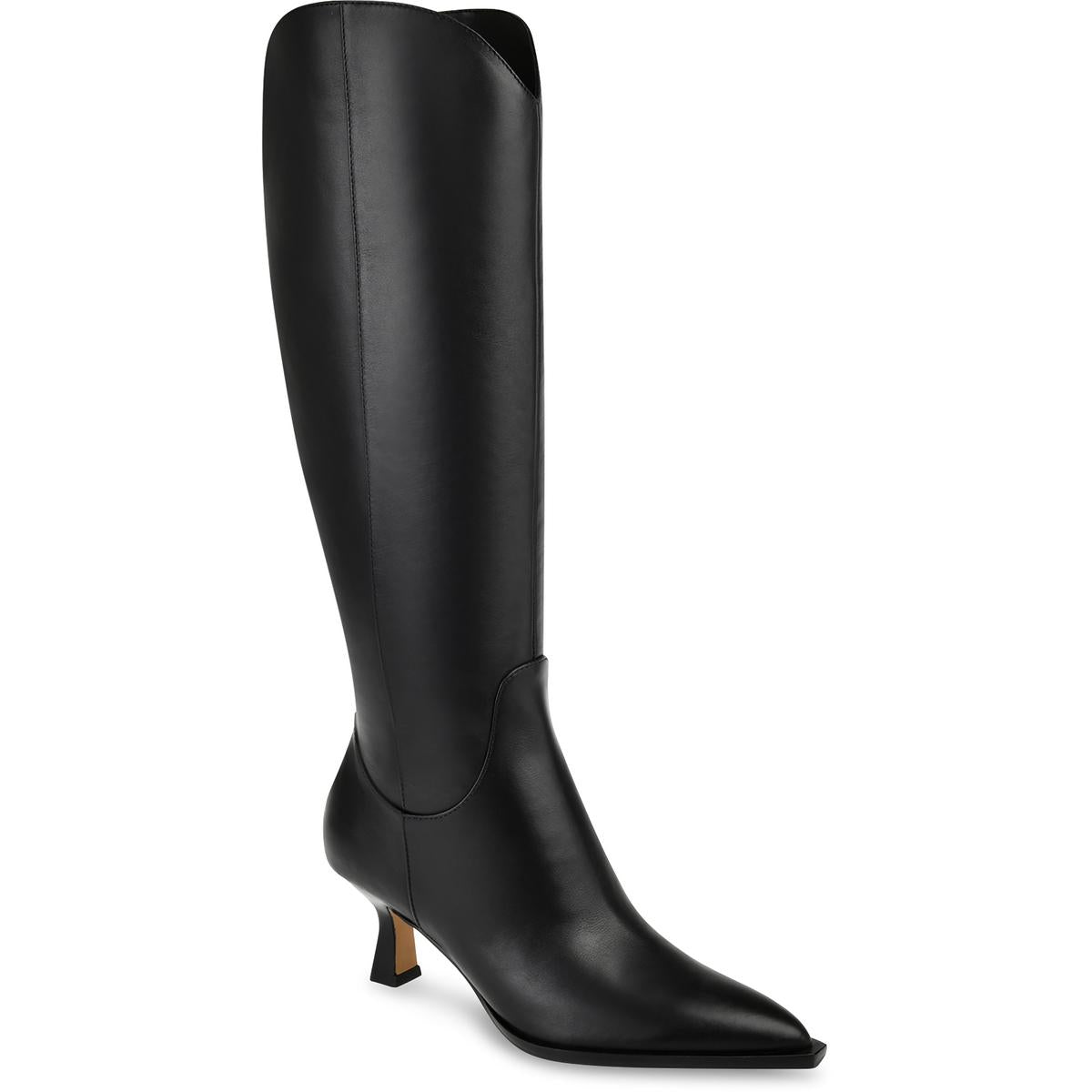 Annika Leather Wide Calf Knee-High Boots
