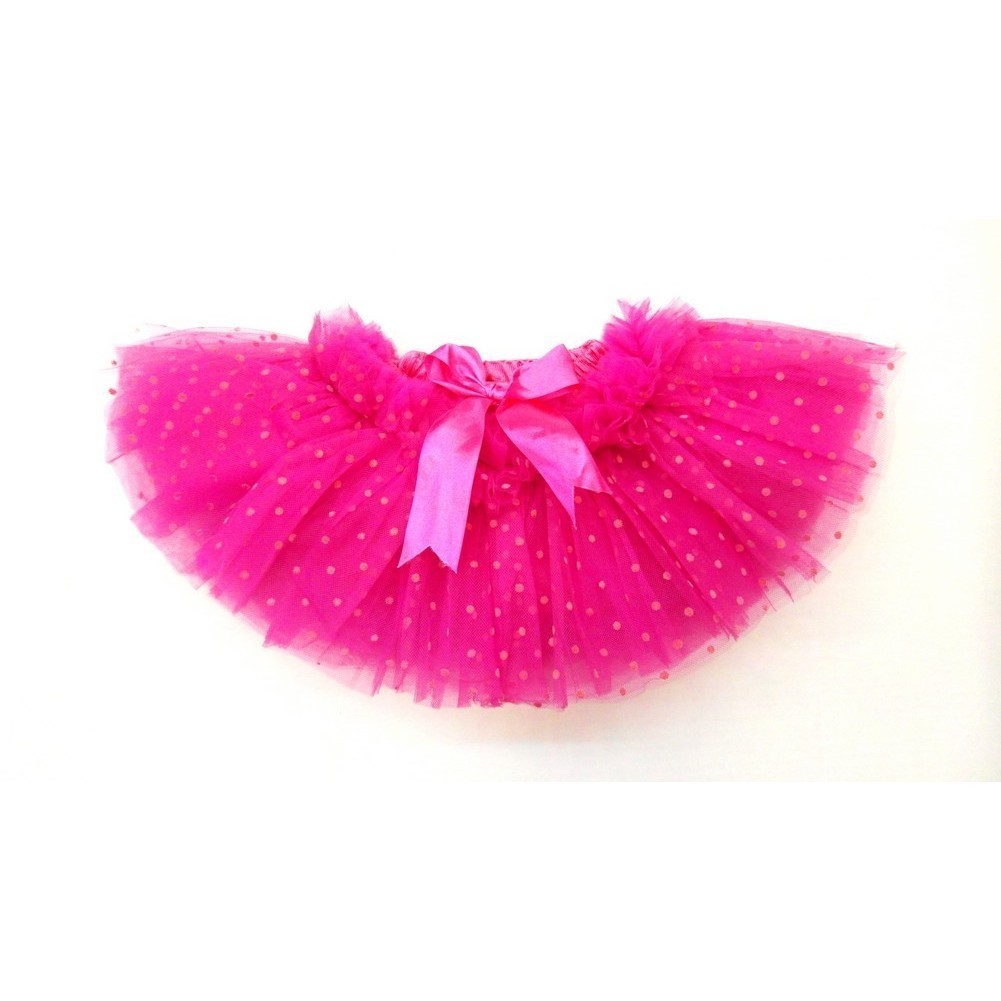 Hot Pink Polka Dot 10 Layer Tutu Skirt Girls S-XL
