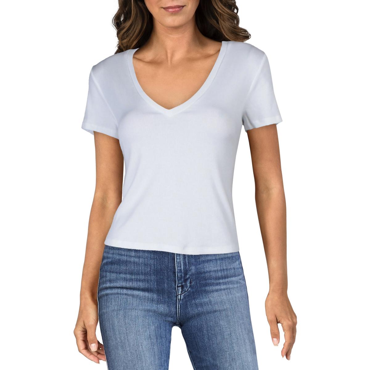 Ribbed Cotton T-Shirt