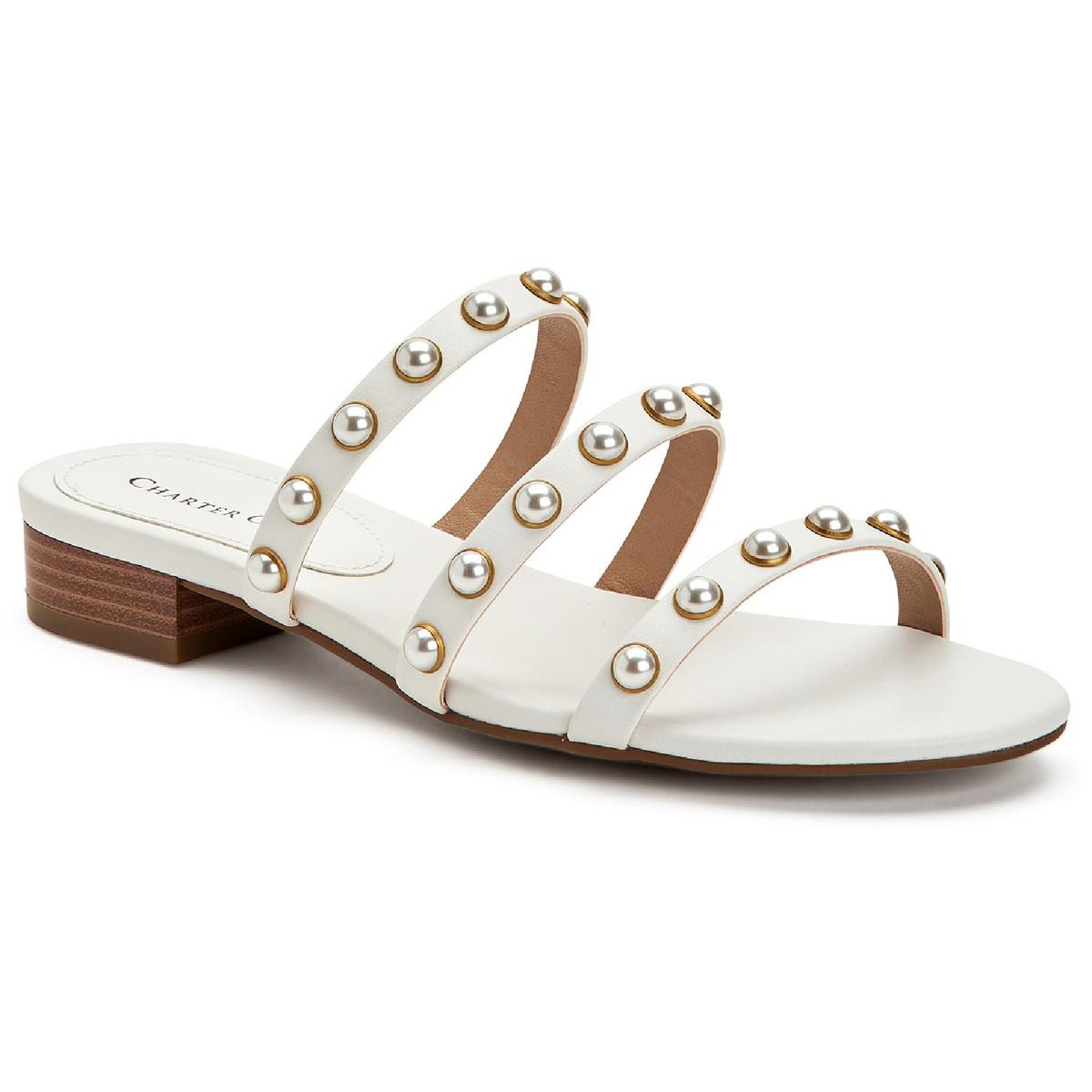 Soraya Faux Leather Slip On Mule Sandals