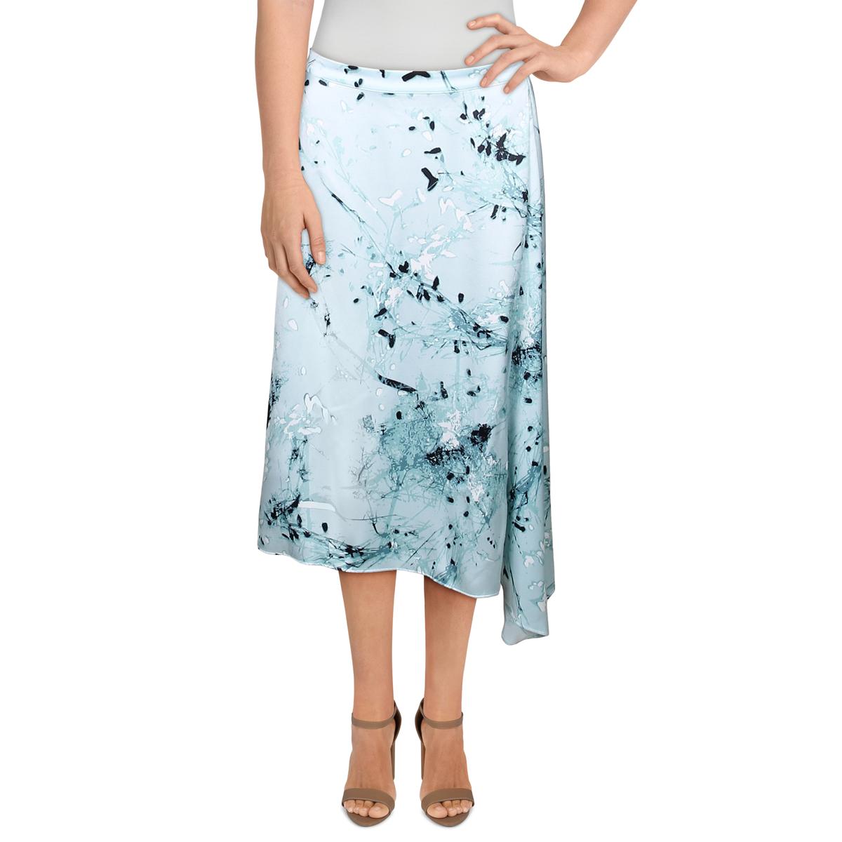 Printed Asymmetric A-Line Skirt