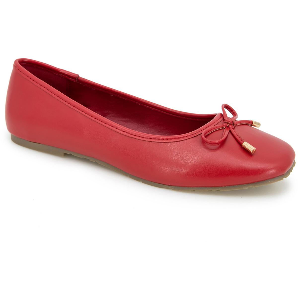 Elstree Faux Leather Slip On Ballet Flats