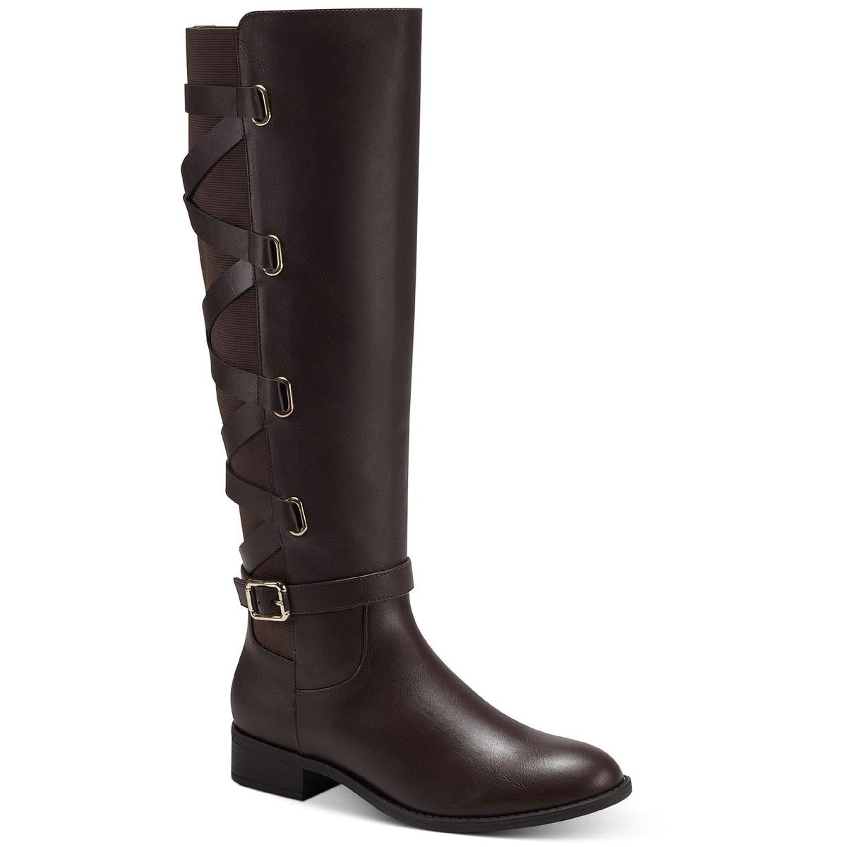 Veronika Faux Leather Tall Riding Boots