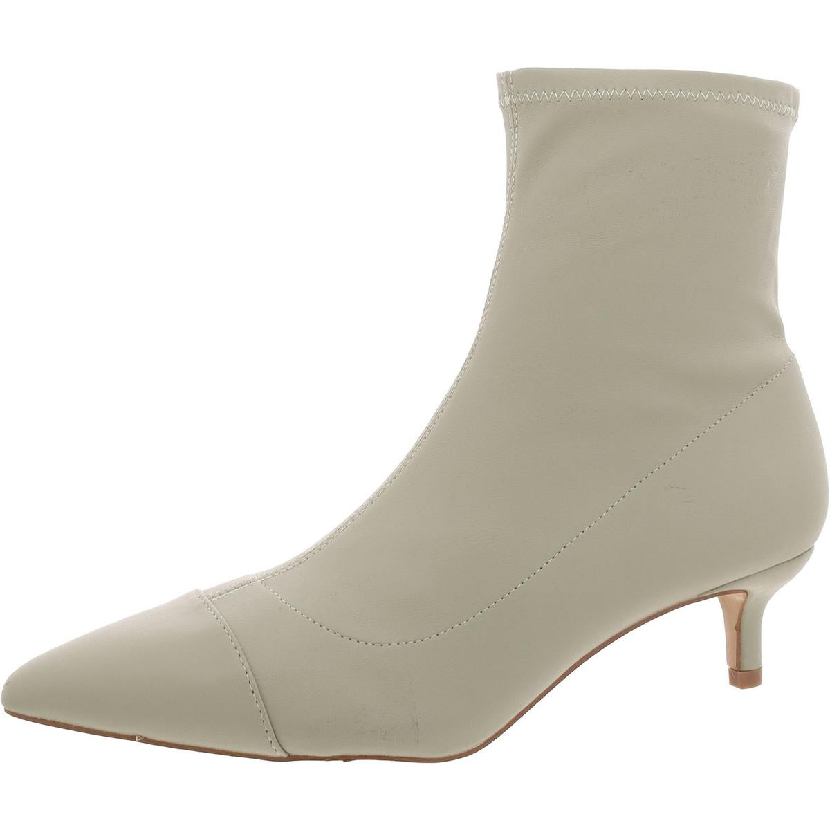Pull On Pointed Toe Mid-Calf Boots