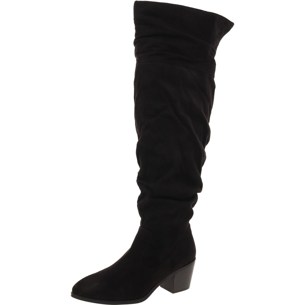 Faux Suede Extra Wide Calf Over-The-Knee Boots