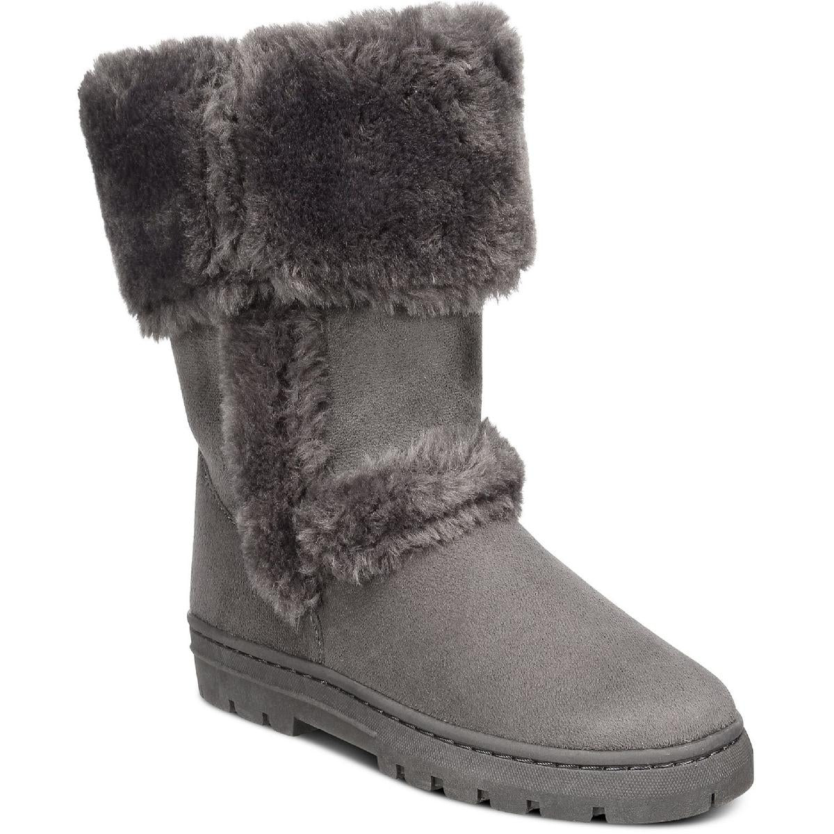 Witty Faux Suede Cold Weather Winter & Snow Boots