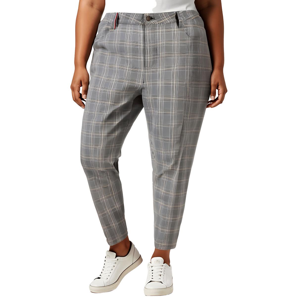 Plus Tribeca Plaid Skinny Pants