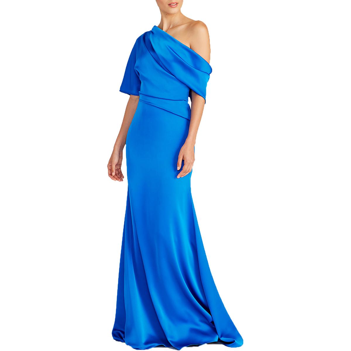 Remi Pleated Satin Evening Dress