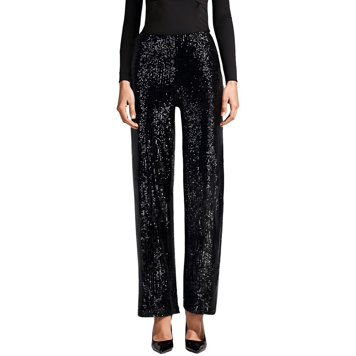 Sequined Wide Leg Pants