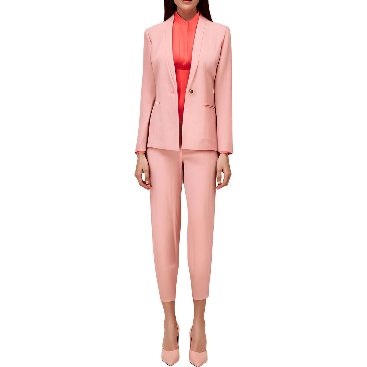 Textured One-Button Blazer