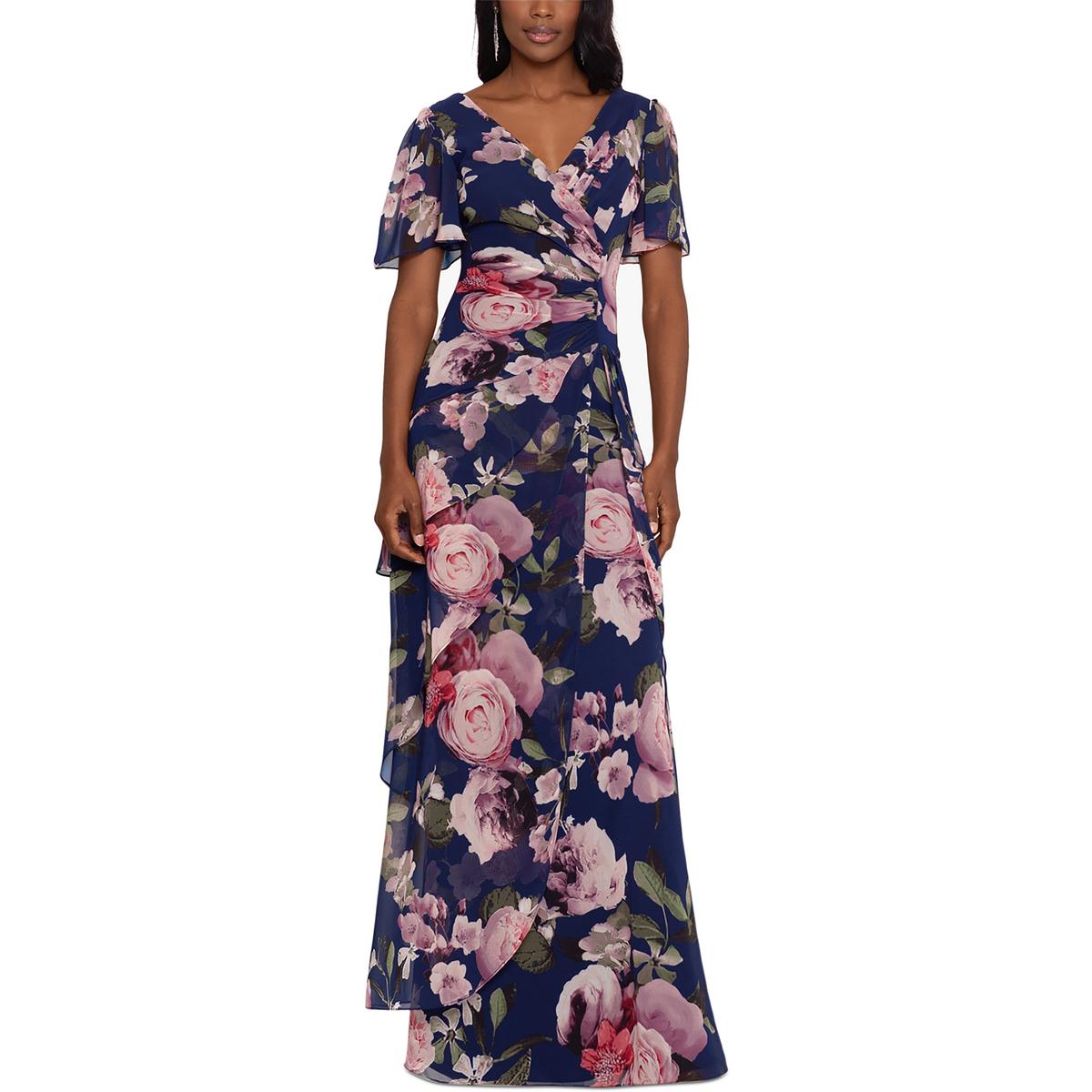Surplice Tiered Maxi Dress