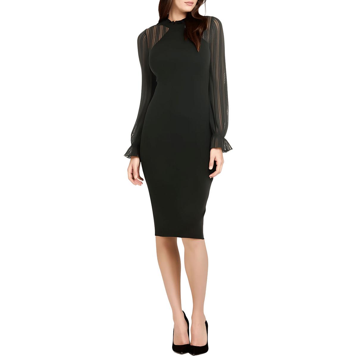 Metallic Ribbed Knit Sweaterdress