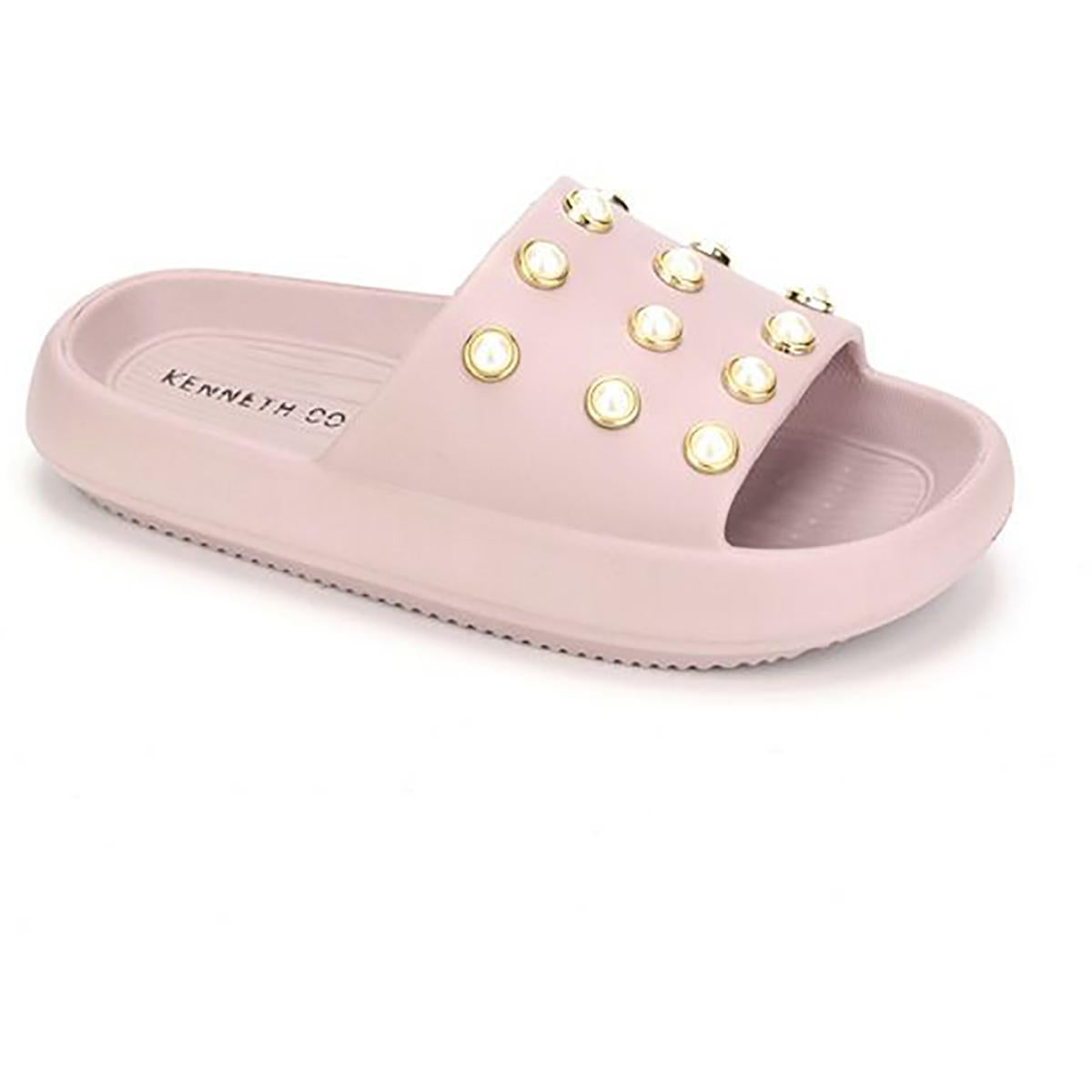 Mello Eva Pearl Embellished Slide Sandals