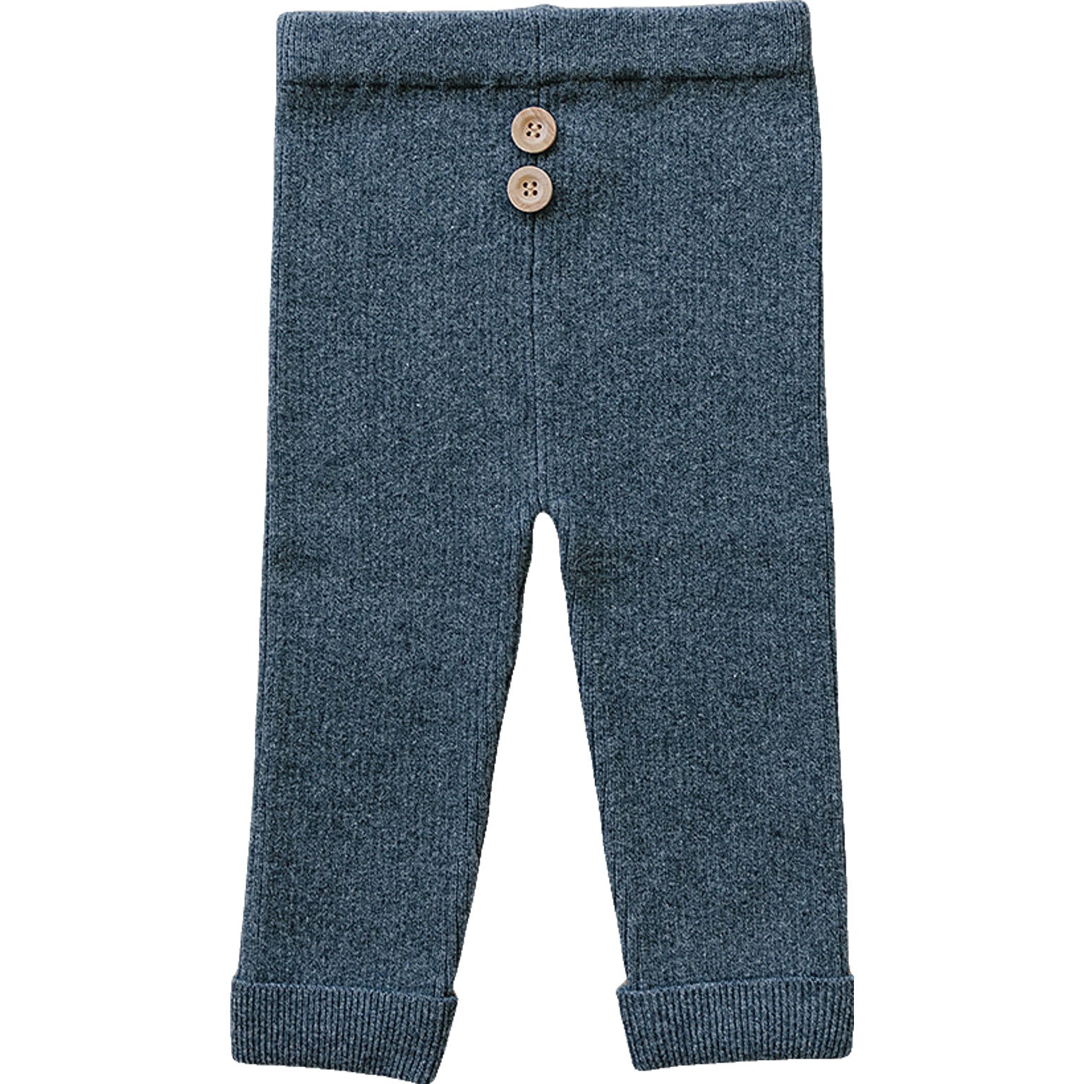 Mebie Baby Organic Cotton Knit Leggings | Charcoal