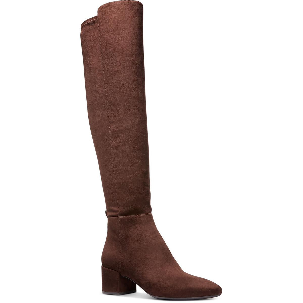 Braden Faux Suede Zip Up Over-The-Knee Boots