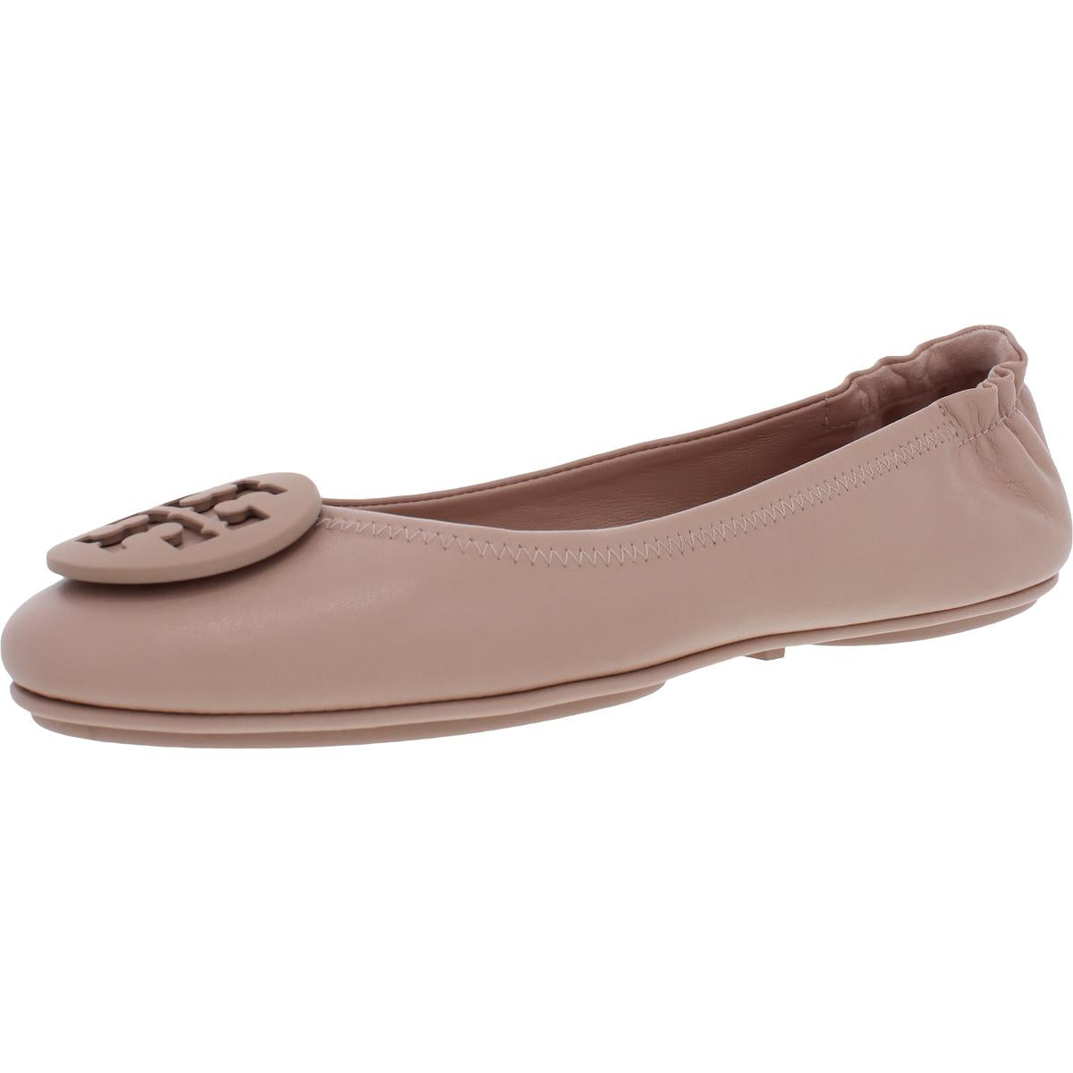 Minnie Travel Napa Leather Slip On Round Toe Ballet Flat