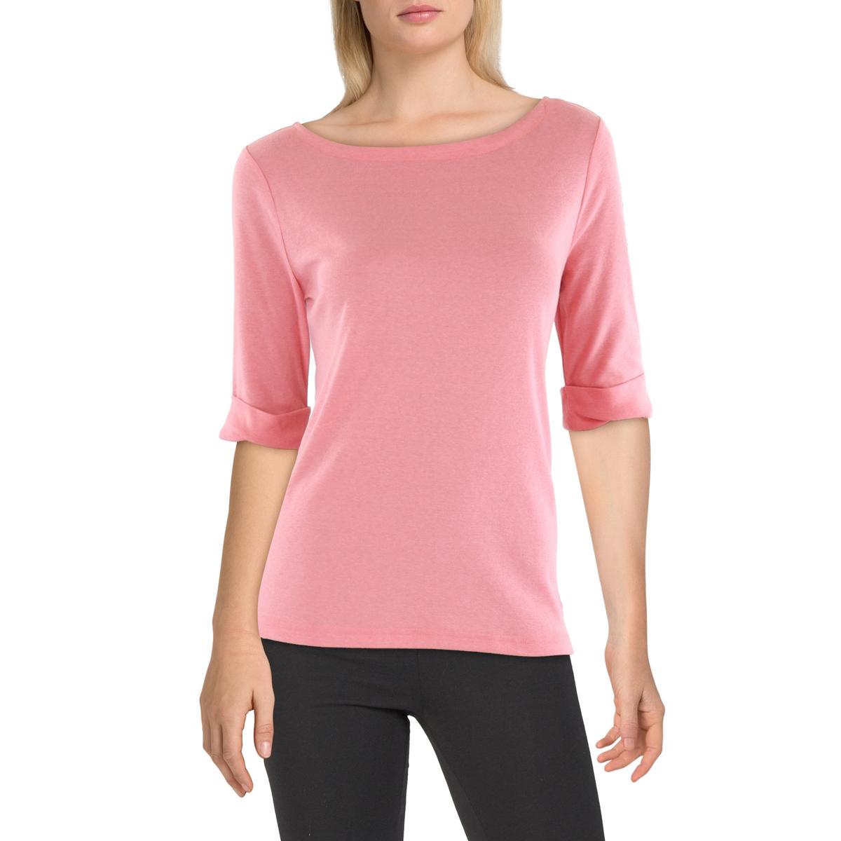 Cuffed Cotton Pullover Top
