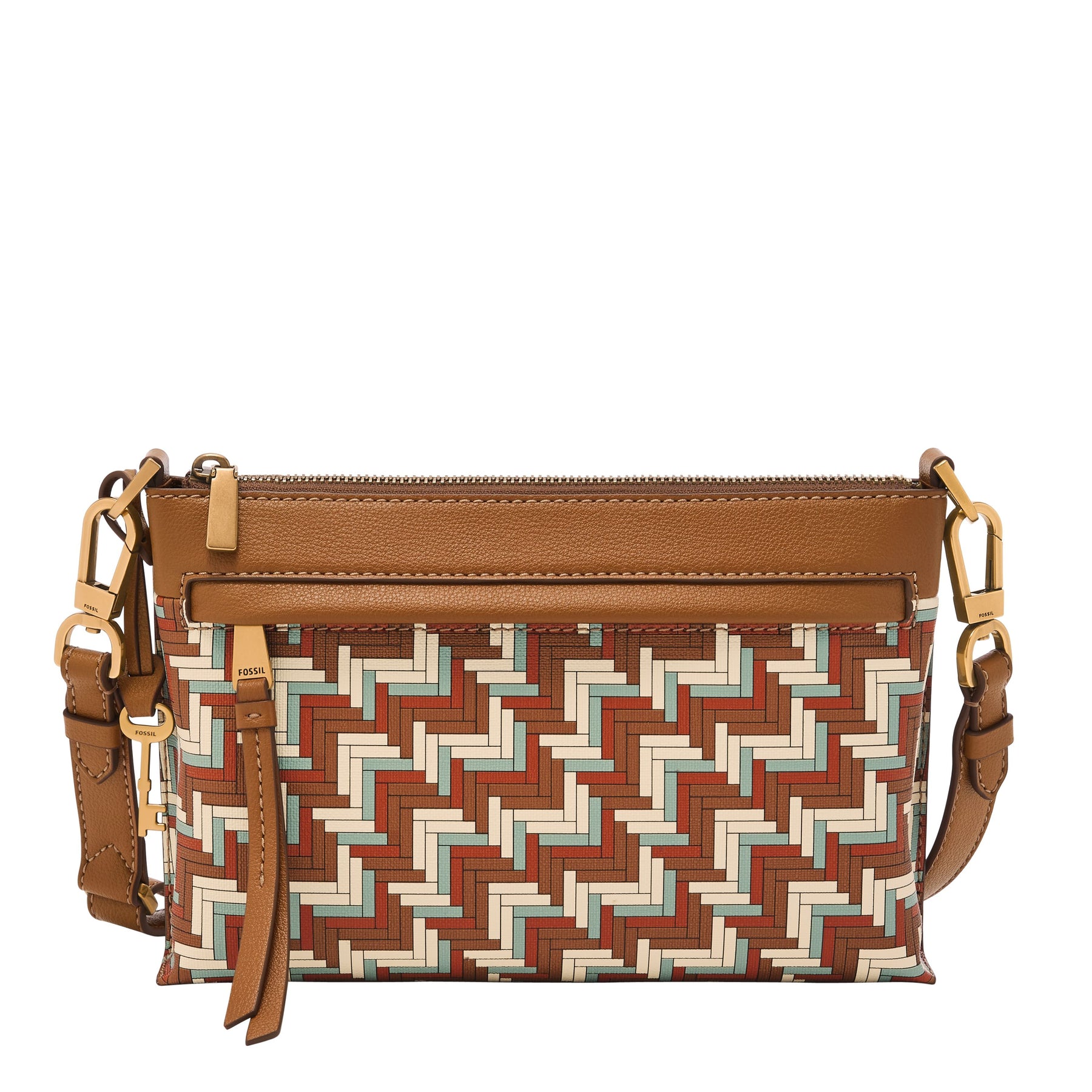 Fossil Women's Kiera Printed Polyurethane Small Crossbody