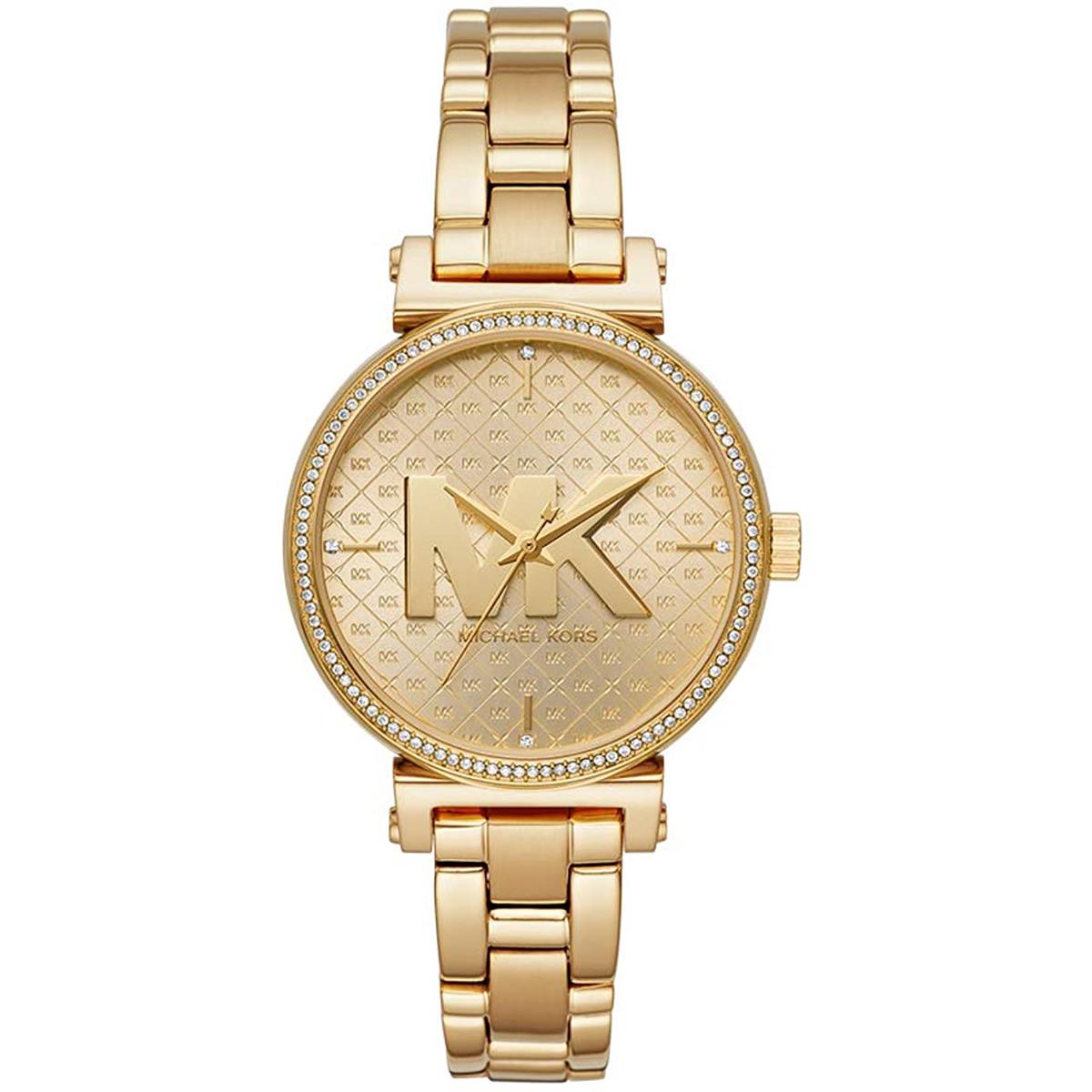 Michael Kors Sofie MK4334 Women's Gold-Tone Quartz 36mm Watch 7666187468860