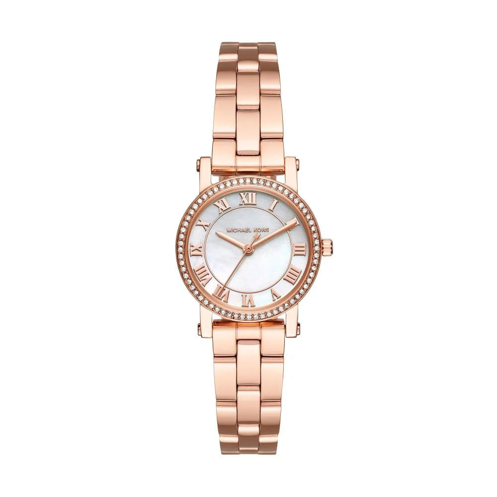 Michael Kors Norie MK3558 Women's Rose Gold-Tone Quartz 28mm Watch 7666199199804