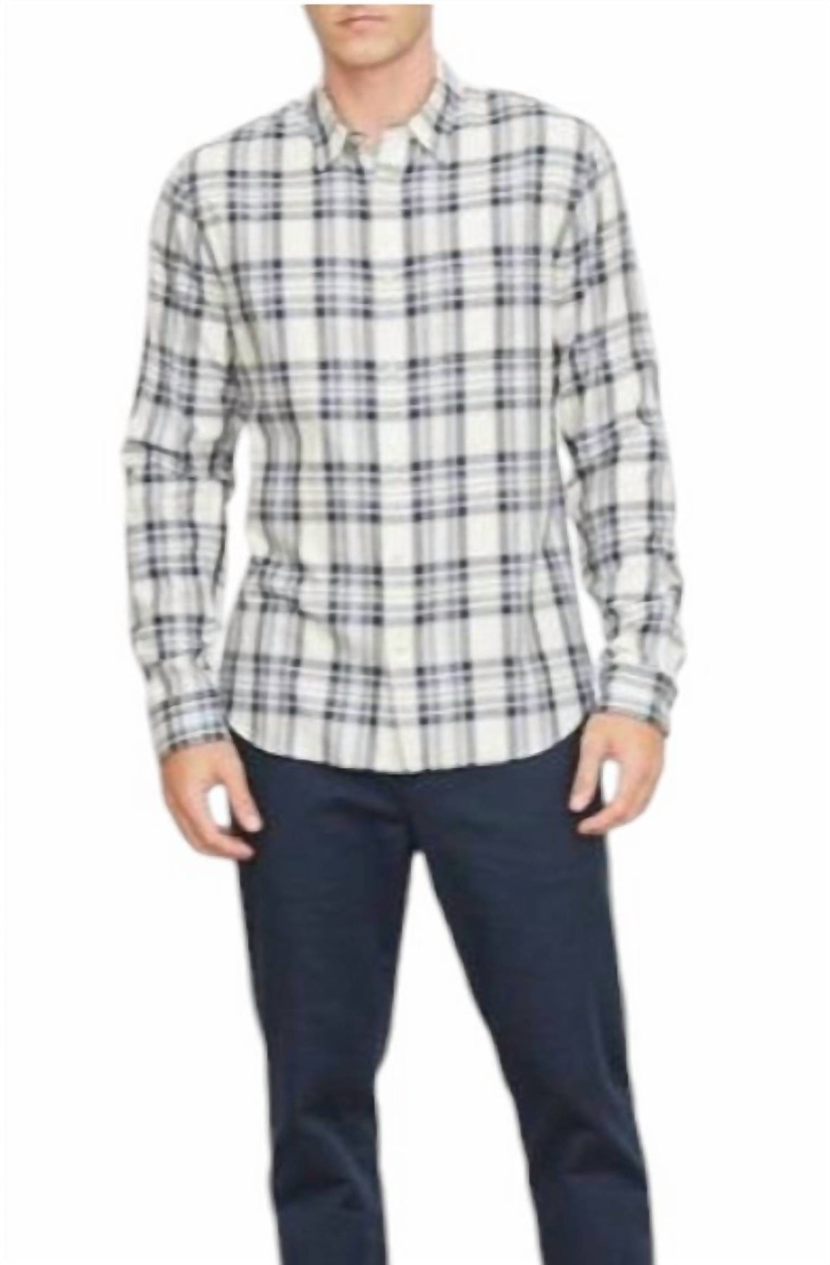 Men's Ocean Plaid Shirt In Coastal Plaid