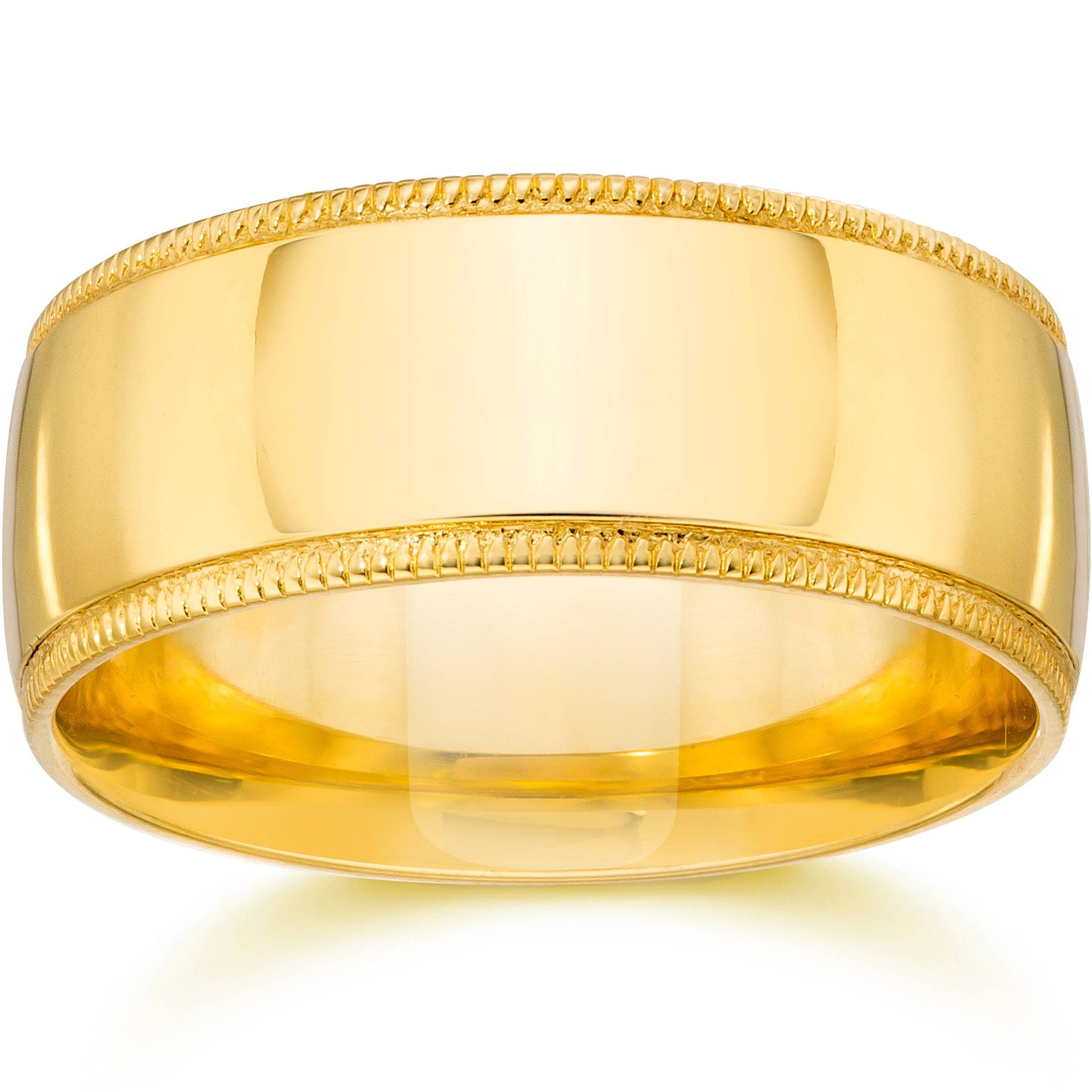 Milgrain Wedding Band 14K Yellow Gold Size Selectable 7802599800892