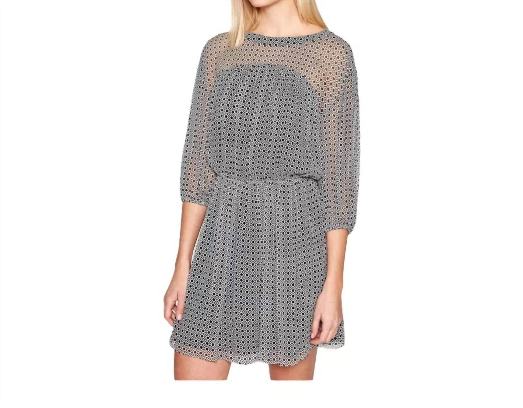 Andora Caviar Mini Dress In Gray 7662795161660