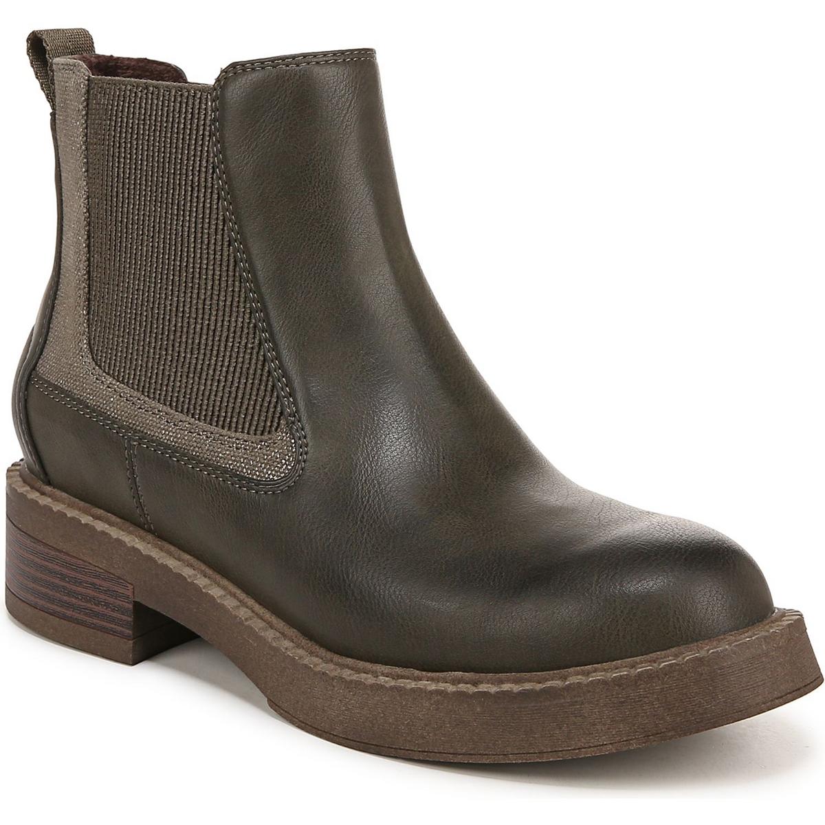 VERA Faux Leather Zipper Ankle Boots