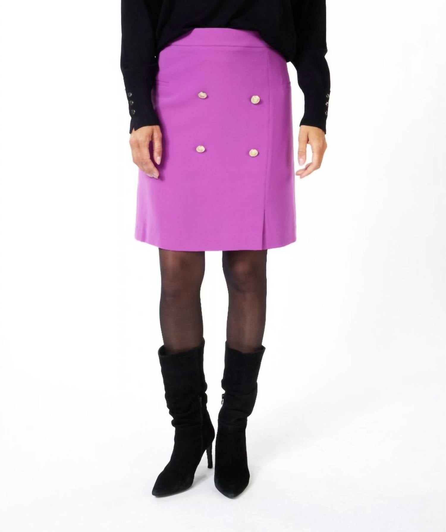 Short City Skirt In Violet
