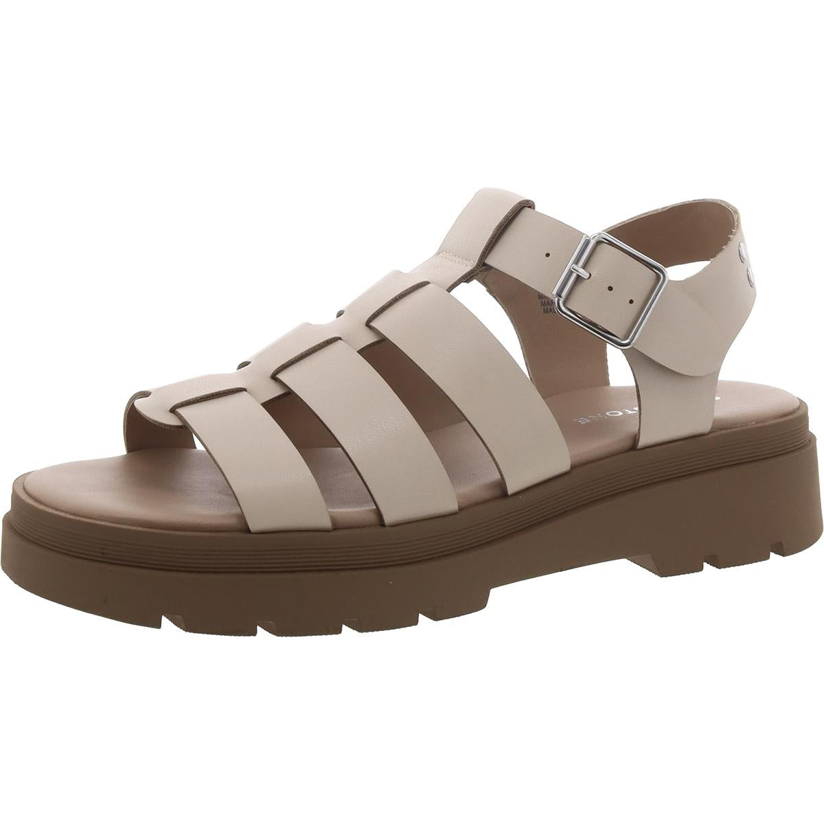 Emmettt Faux Leather Flatform Gladiator Sandals