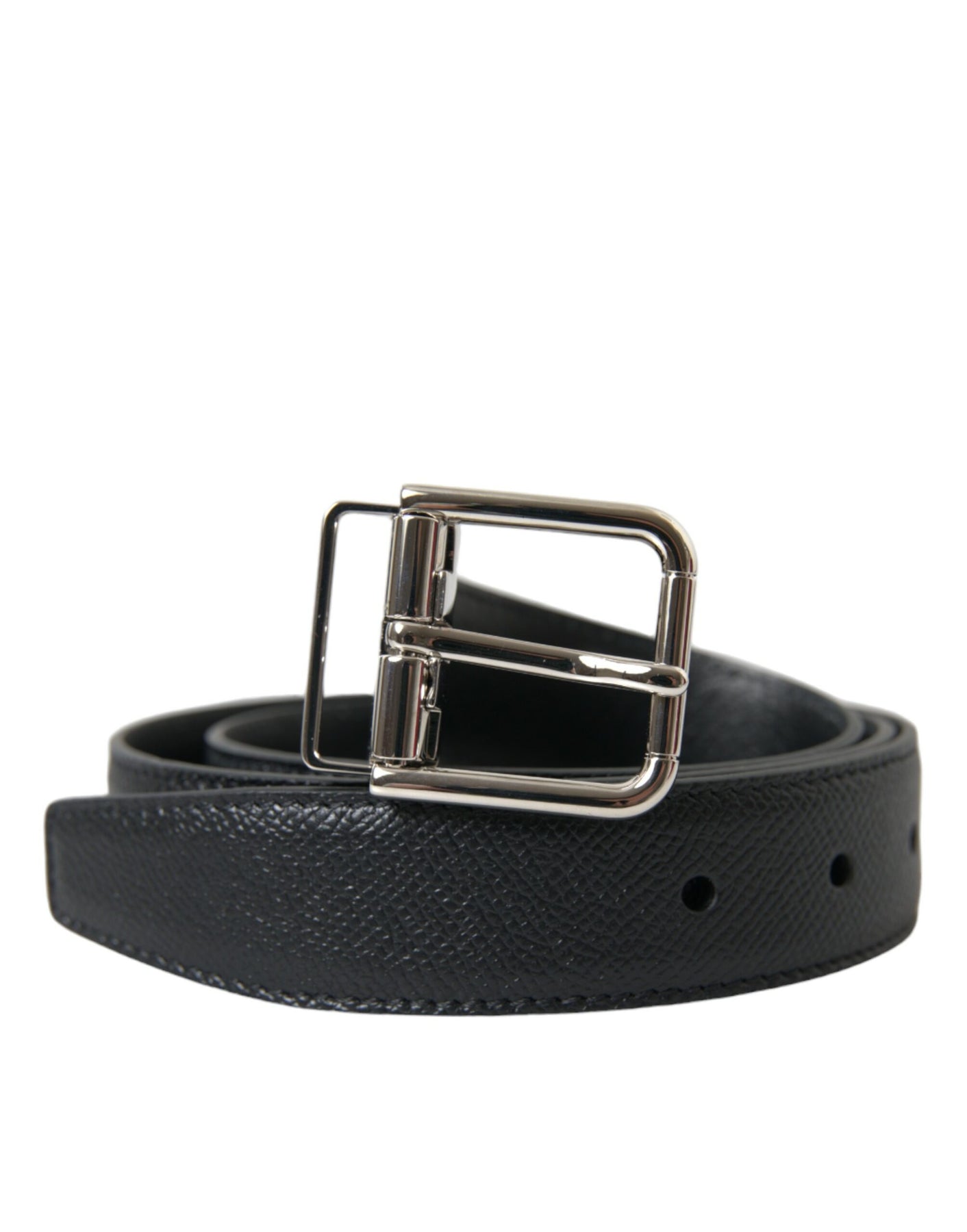 Dolce & Gabbana Calf Leather Metal Buckle Men's Belt 7363209199676