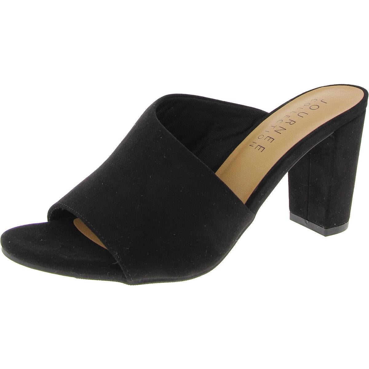 Padded Insole Faux Leather Slide