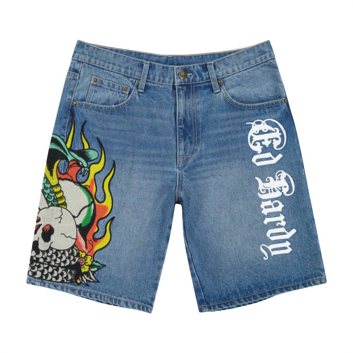 Men's Fire Cobra Skater Short In 2K Wash 7701911207996