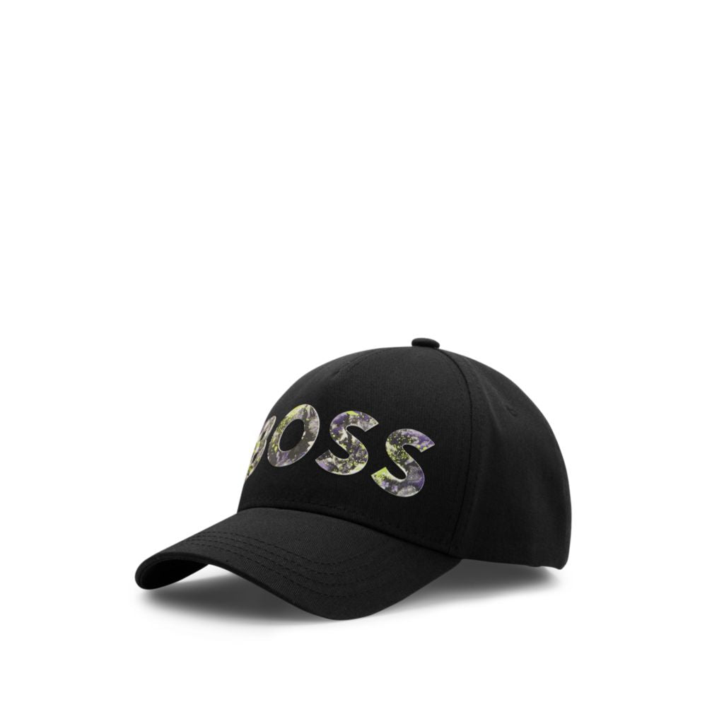 Cotton-twill cap with seasonal-print logo