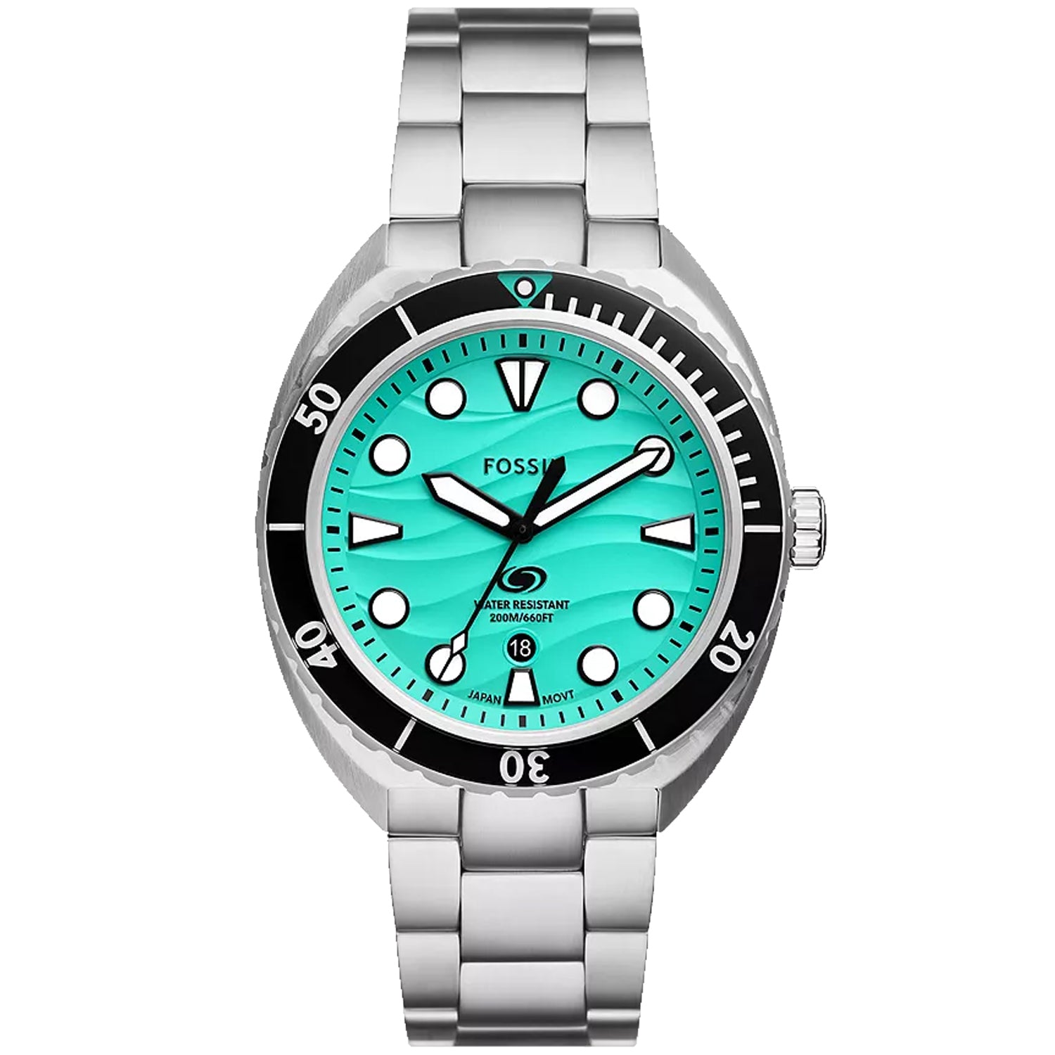 Fossil Men's Breaker Green Dial Watch