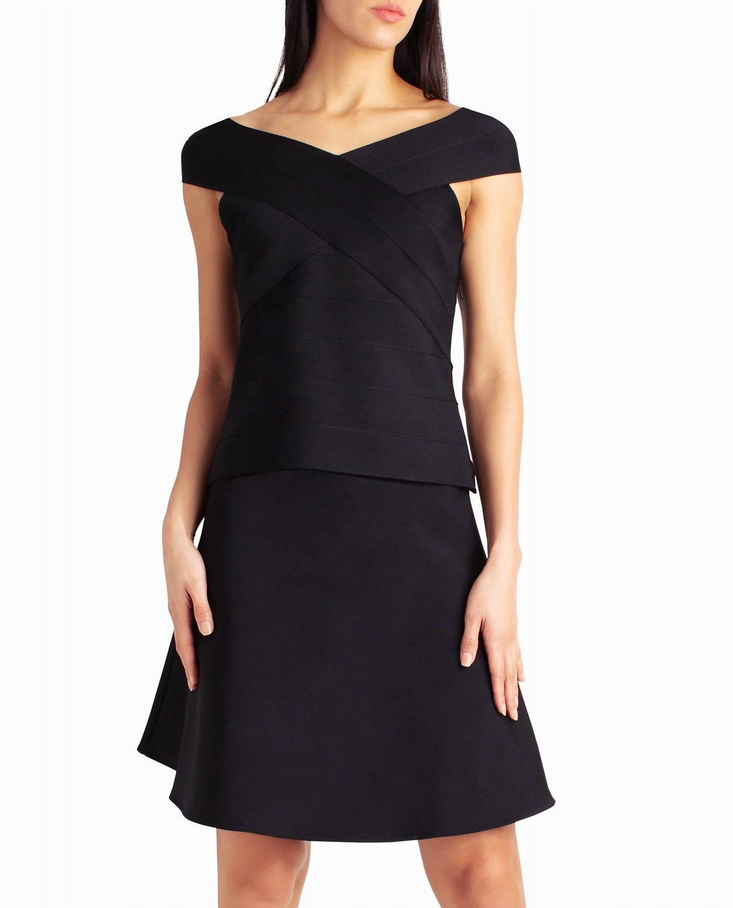 Dakota Knit Cap Sleeve Top In Very Black 7668035354684