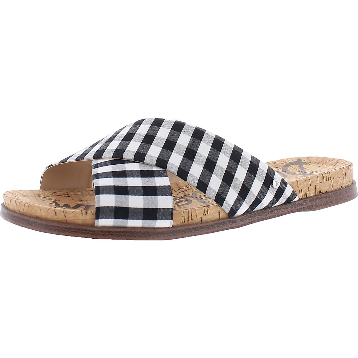 Hattie Criss-Cross Front Slides Strap Sandals