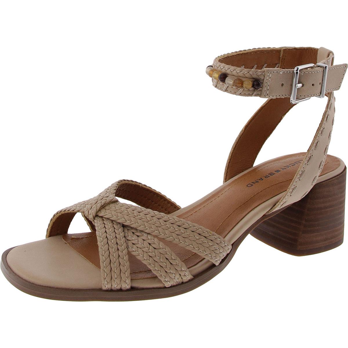 Jathan Beaded Leather Block Heel