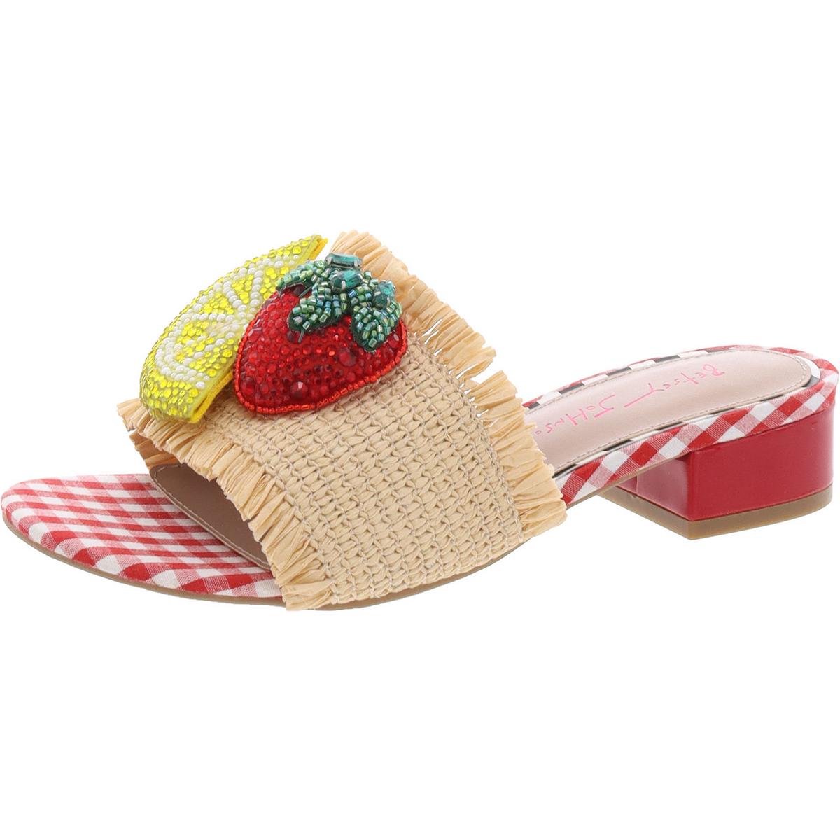 Lindyy Woven Embellished Slide Sandals