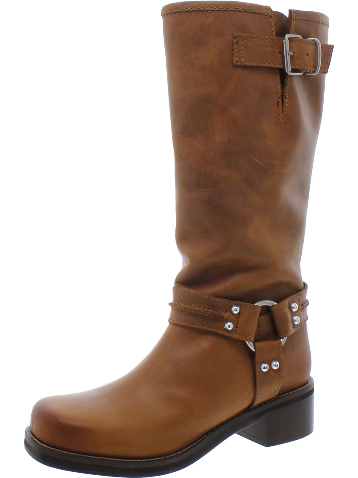 Berrit Womens Harness Buckle Mid-Calf Boots 7662781104188