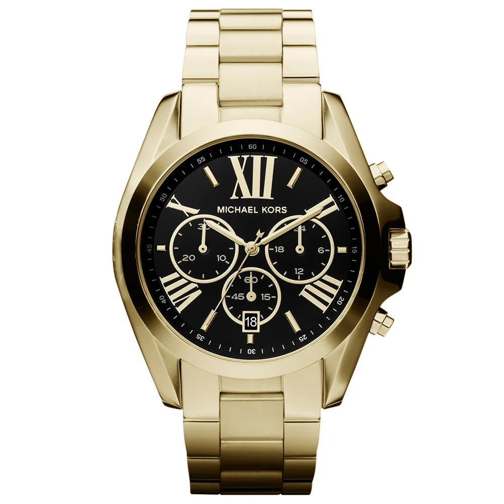 Michael Kors Bradshaw MK5739 Women's Gold-Tone Chronograph 43mm Watch 7666091786300