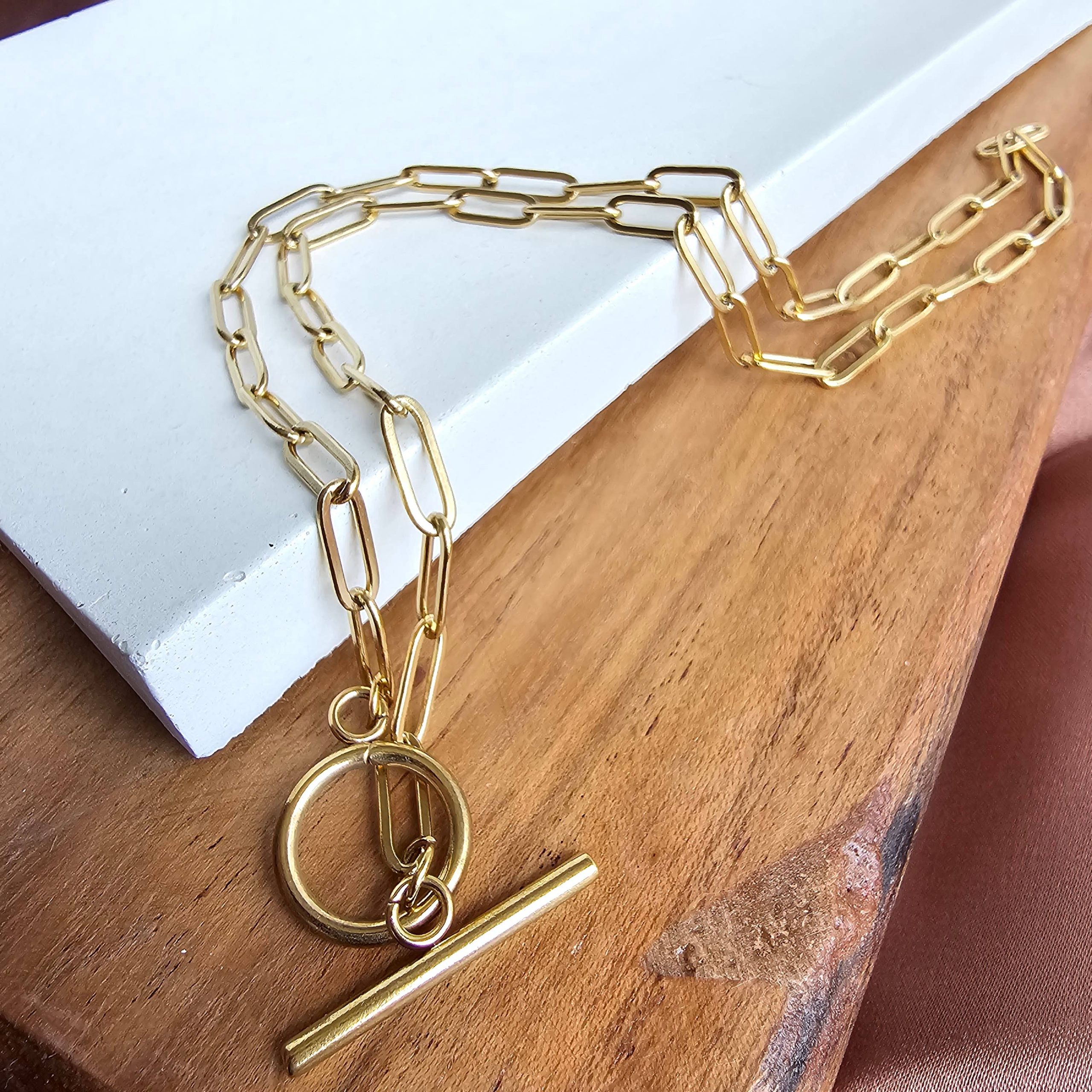 Spiffy & Splendid - Luxe Gold Paper Clip Chain - 18"