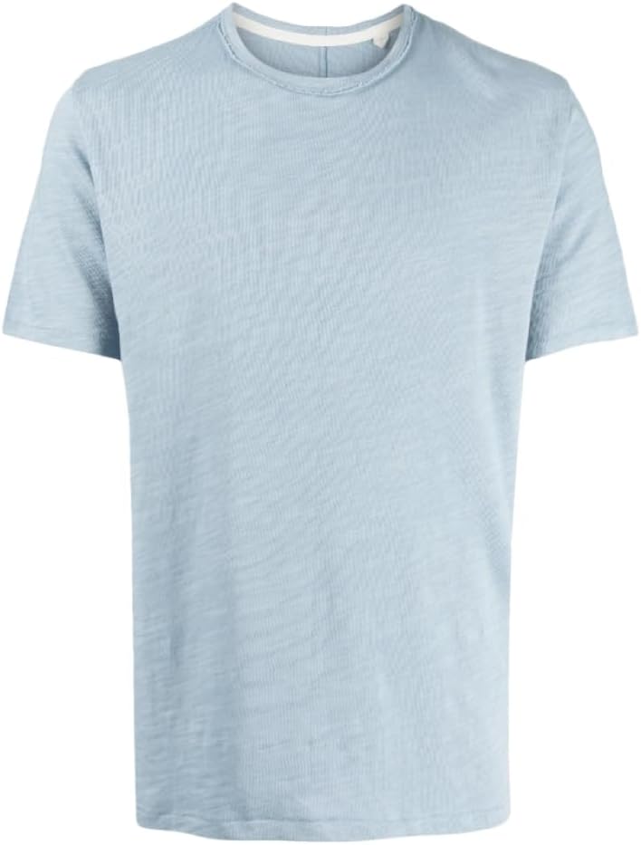 rag & bone Men's Classic Flame Tee, Light Blue 7826833342524