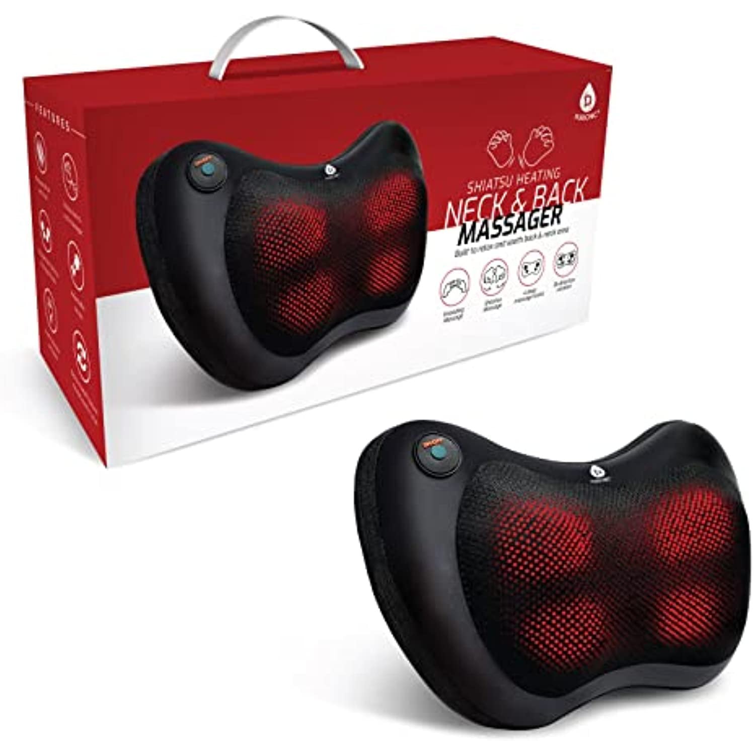 Pursonic Shiatsu Heating Neck & Back Massager