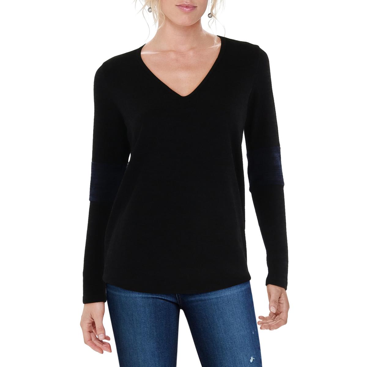 V Neck Long Sleeve Pullover Sweater